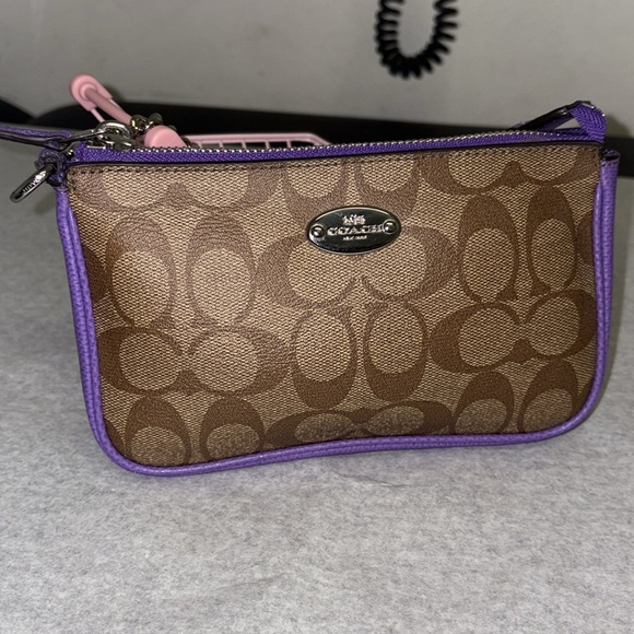 Coach nolita Brown and Purple Signature Nolita EUC - Picture 1 of 13